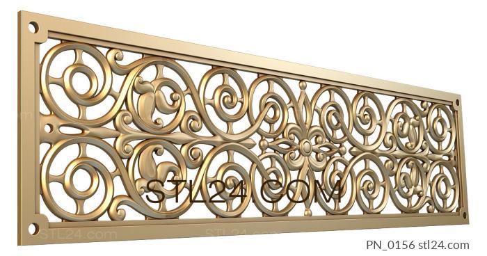 Square panels (PN_0156) 3D models for cnc