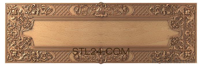 Square panels (PN_0166) 3D models for cnc