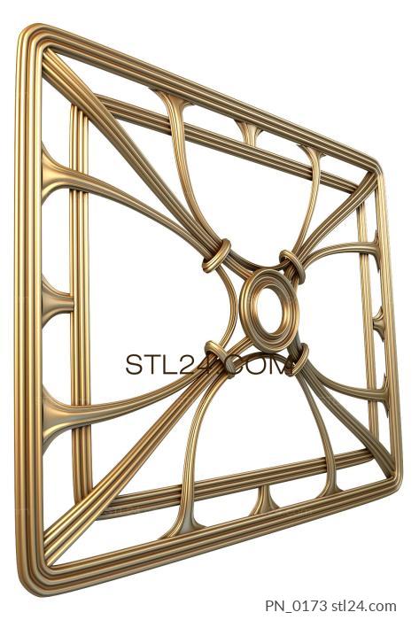 Square panels (PN_0173) 3D models for cnc