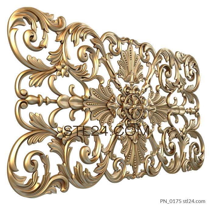 Square panels (PN_0175) 3D models for cnc