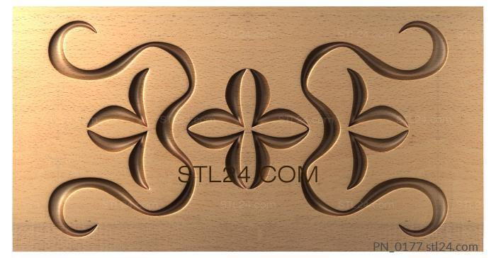 Square panels (PN_0177) 3D models for cnc