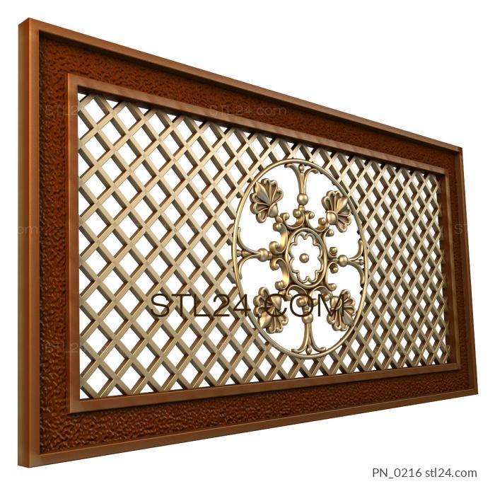 Square panels (PN_0216) 3D models for cnc