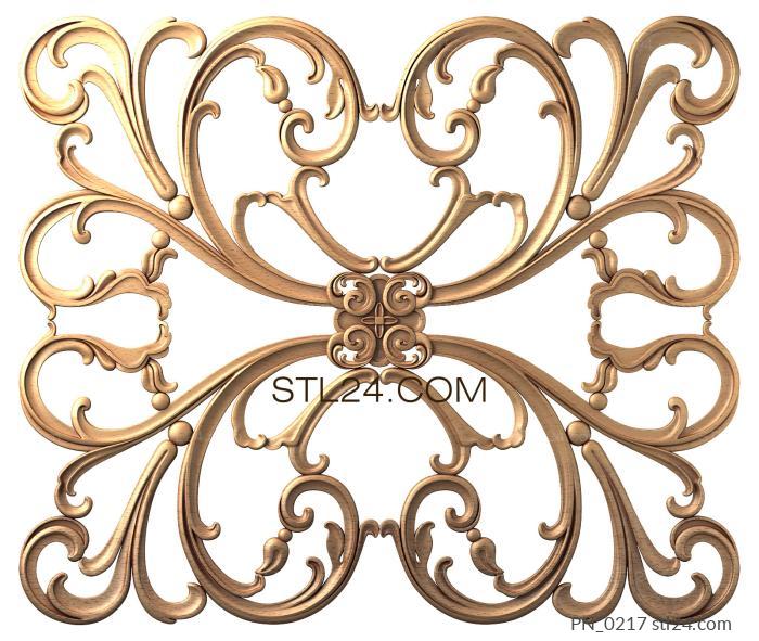 Square panels (PN_0217) 3D models for cnc