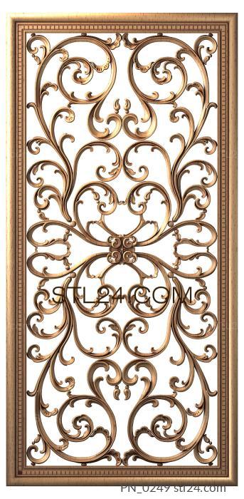 Square panels (PN_0249) 3D models for cnc