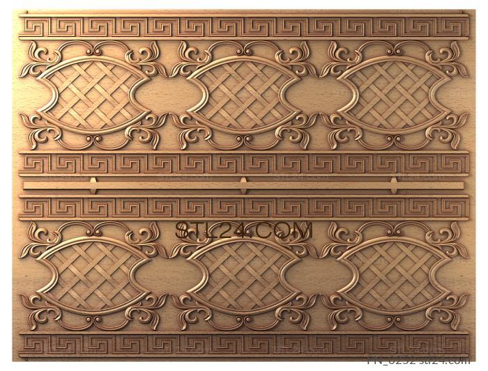 Square panels (PN_0252) 3D models for cnc