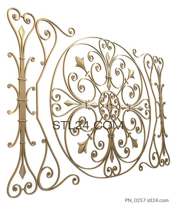 Square panels (3d stl model of decorative panel, slotted decor, PN_0257) 3D models for cnc