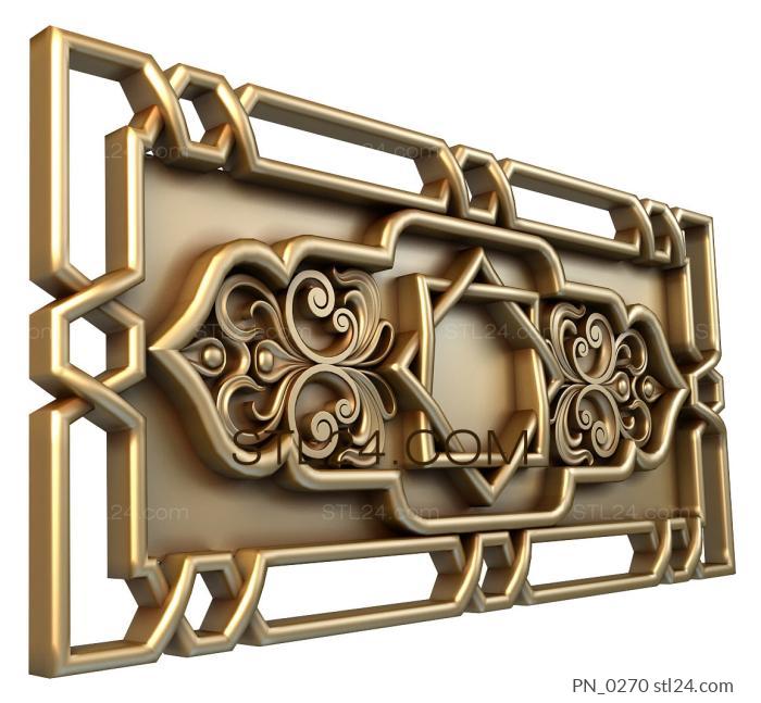 Square panels (3d stl panel model, vostok, PN_0270) 3D models for cnc