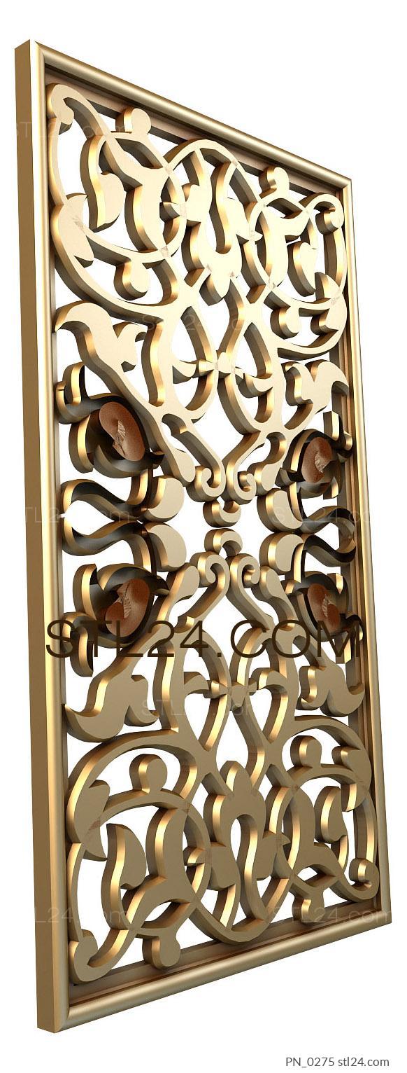 Square panels (PN_0275) 3D models for cnc