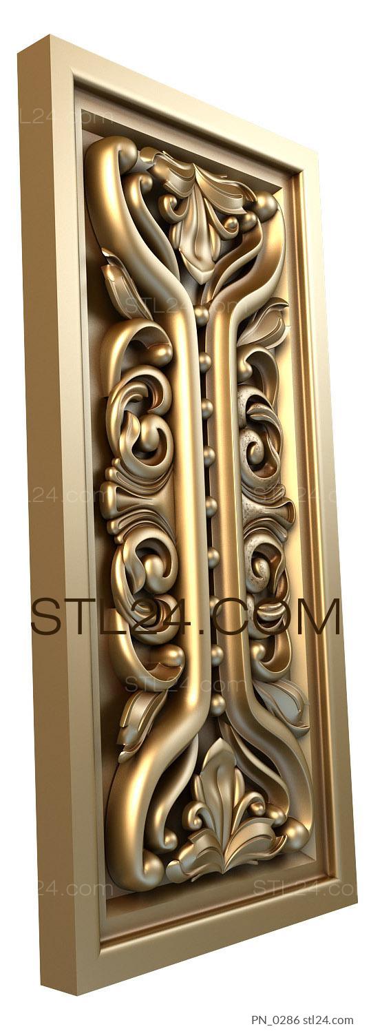 Square panels (PN_0286) 3D models for cnc