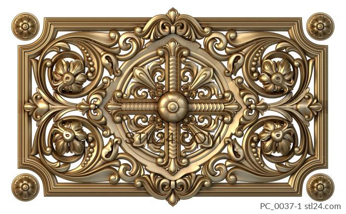 Church panel (PC_0037-1) 3D models for cnc