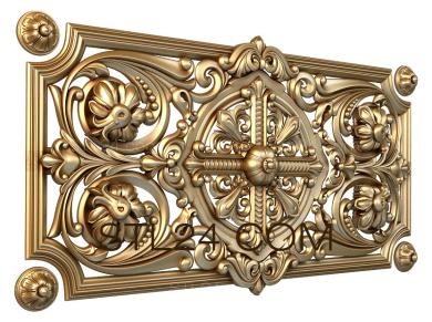 Church panel (PC_0037-3) 3D models for cnc