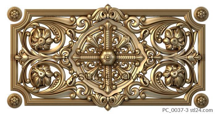 Church panel (PC_0037-3) 3D models for cnc