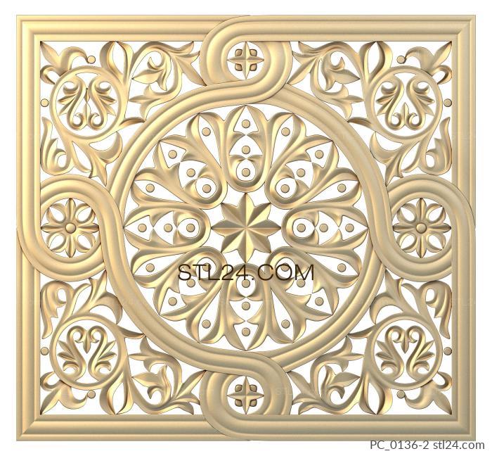 Church panel (PC_0136-2) 3D models for cnc