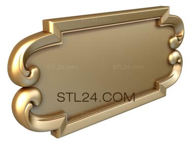 The panel is figured (Carved tray, PF_0092) 3D models for cnc