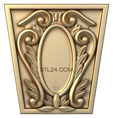 Панели фигурные (Умное зеркало, PF_0114) 3D модель для ЧПУ станка