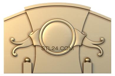 The panel is figured (Commemorative medallion, PF_0143) 3D models for cnc