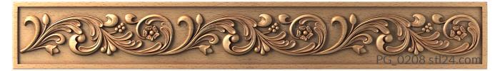 Horisontal panel (PG_0208) 3D models for cnc