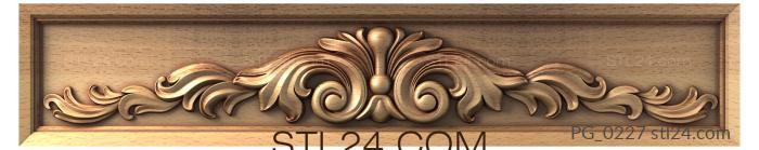 Horisontal panel (PG_0227) 3D models for cnc