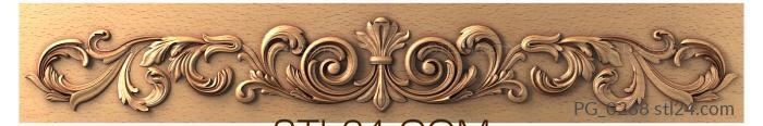 Horisontal panel (PG_0268) 3D models for cnc
