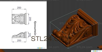 Horisontal panel (PG_0310) 3D models for cnc