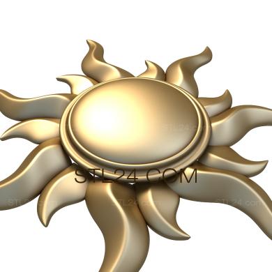 Art panel (The sun, PD_0063) 3D models for cnc