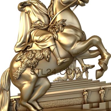 Art panel (Monument to Peter the Great, PD_0065) 3D models for cnc