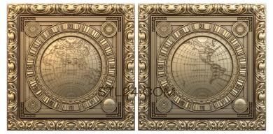 Two hemispheres in frames