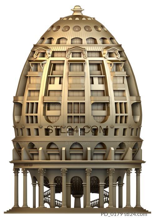 Art panel (Egg building, PD_0179) 3D models for cnc