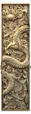 Китайский дракон на столбе