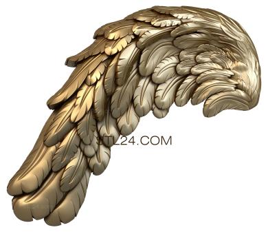 Art panel (Angel's wing, PD_0269) 3D models for cnc