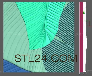 Art panel (Layers of palm leaves, PD_0360) 3D models for cnc