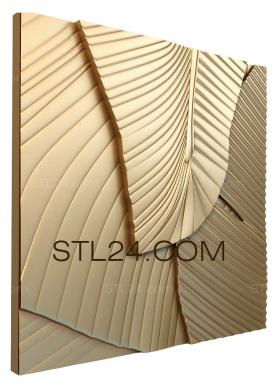 Art panel (Layers of palm leaves, PD_0360) 3D models for cnc