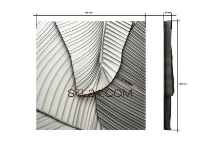 Art panel (Layers of palm leaves, PD_0360) 3D models for cnc