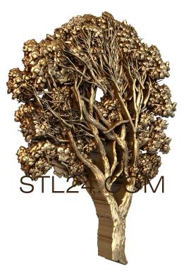 Art panel (Big tree, PD_0369) 3D models for cnc
