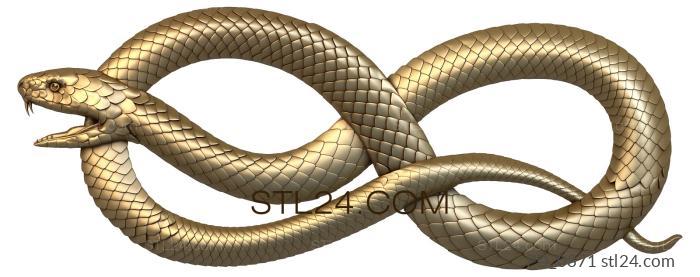 Art panel (Snake, PD_0371) 3D models for cnc