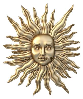 Sun with a face