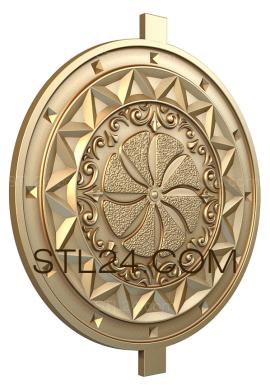 Art panel (Slavic round shield, PD_0418) 3D models for cnc