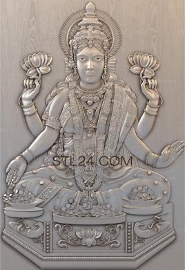 Art panel (Lakshmi, PD_0445) 3D models for cnc