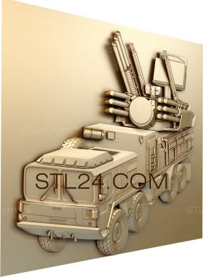 Art panel (Self-propelled gun, PD_0450) 3D models for cnc