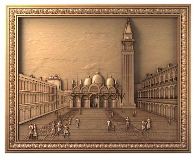 Art pano (City with a minaret, PH_0008) 3D models for cnc
