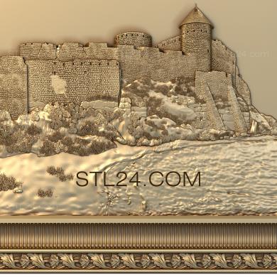 Панно художественные (Крепость Аккерман, PH_0074) 3D модель для ЧПУ станка
