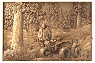 Art pano (Male forest atv, PH_0148) 3D models for cnc