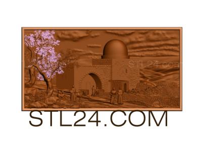 Панно художественные (Мечеть, PH_0172) 3D модель для ЧПУ станка