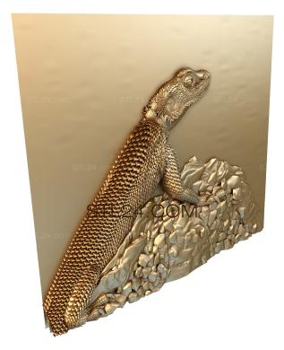 Art pano (Monitor lizard, PH_0216) 3D models for cnc