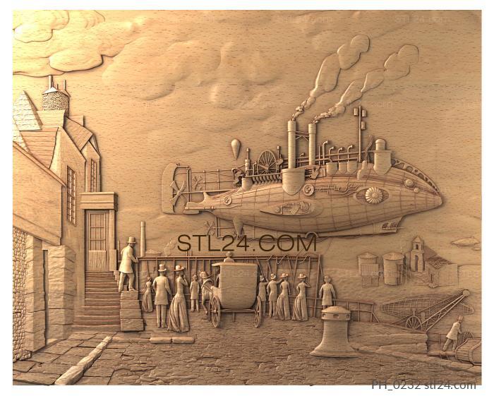 Art pano (Airship, PH_0232) 3D models for cnc