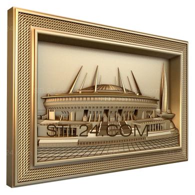 Art pano (Indoor stadium, PH_0241) 3D models for cnc