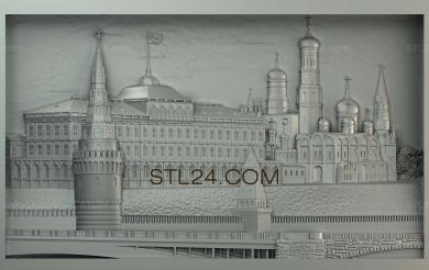 Панно художественные (Москва, PH_0243) 3D модель для ЧПУ станка