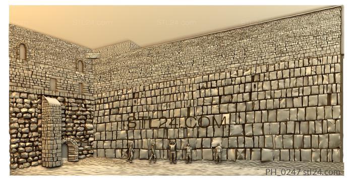 Art pano (Stone wall, PH_0247) 3D models for cnc