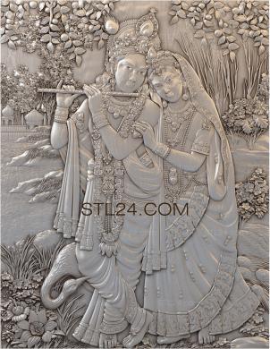 Art pano (Shiva and parvati, PH_0289) 3D models for cnc