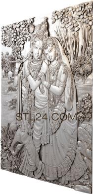 Art pano (Shiva and parvati, PH_0289) 3D models for cnc
